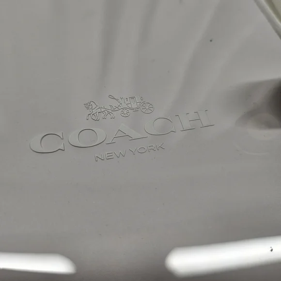 Coach Signature Canvas Notebook Cover Planner Binder Brown Khaki Snap Closure - Picture 9 of 10